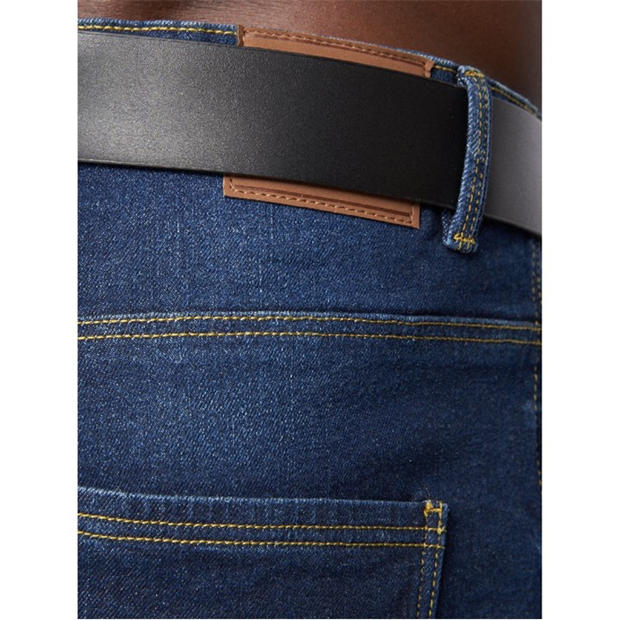 Синьо - Crosshatch - Cadman Straight-Fit Jeans