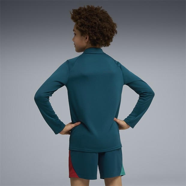 Green/Silver - Puma - Kids Portugal Drill Top World Cup 2026