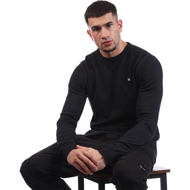 Navy - Weekend Offender - Argentina Cotton Crew Knit