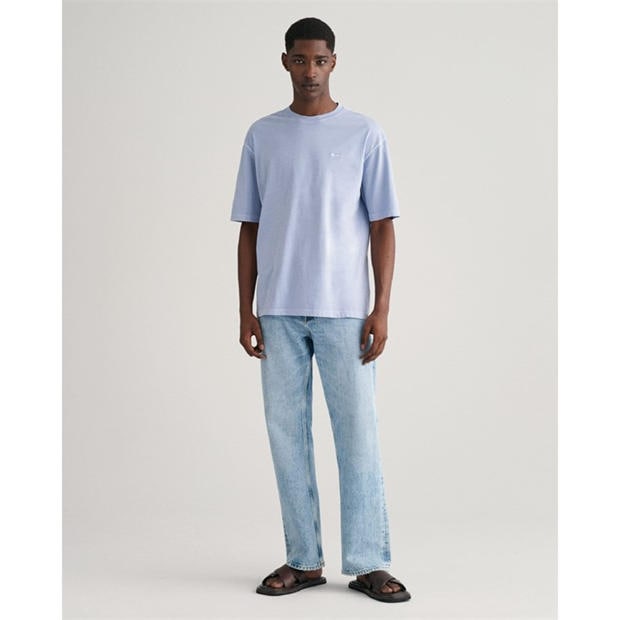 Blue - Gant - Sunfaded Short Sleeves T-Shirt