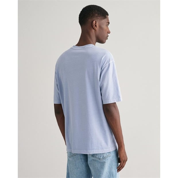 Blue - Gant - Sunfaded Short Sleeves T-Shirt