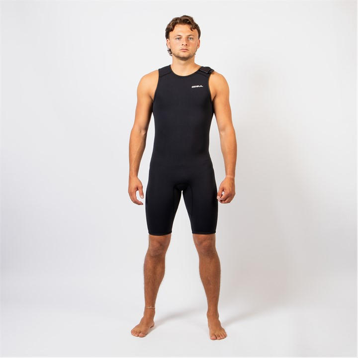 Gul  Black Mens Response 3Mm Flatlock Natur Shortjohn Wetsuit in Size M - L, Sports Direct