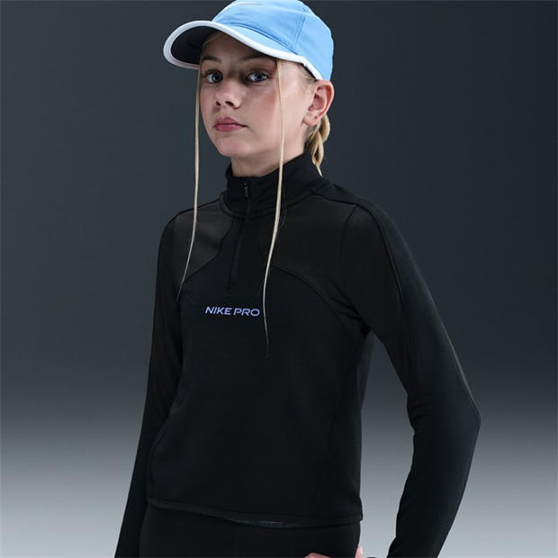 Black - Nike - Kids' 1/4 Zip Fleece Top