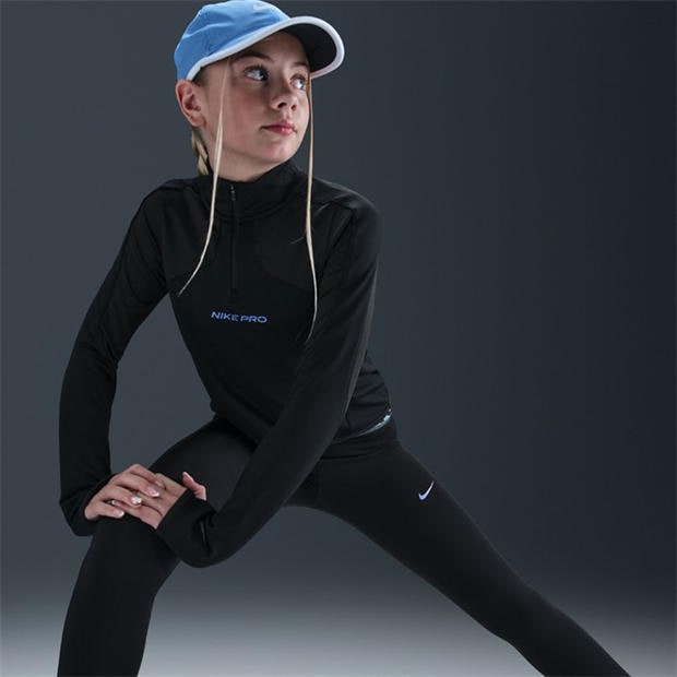 Black - Nike - Kids' 1/4 Zip Fleece Top