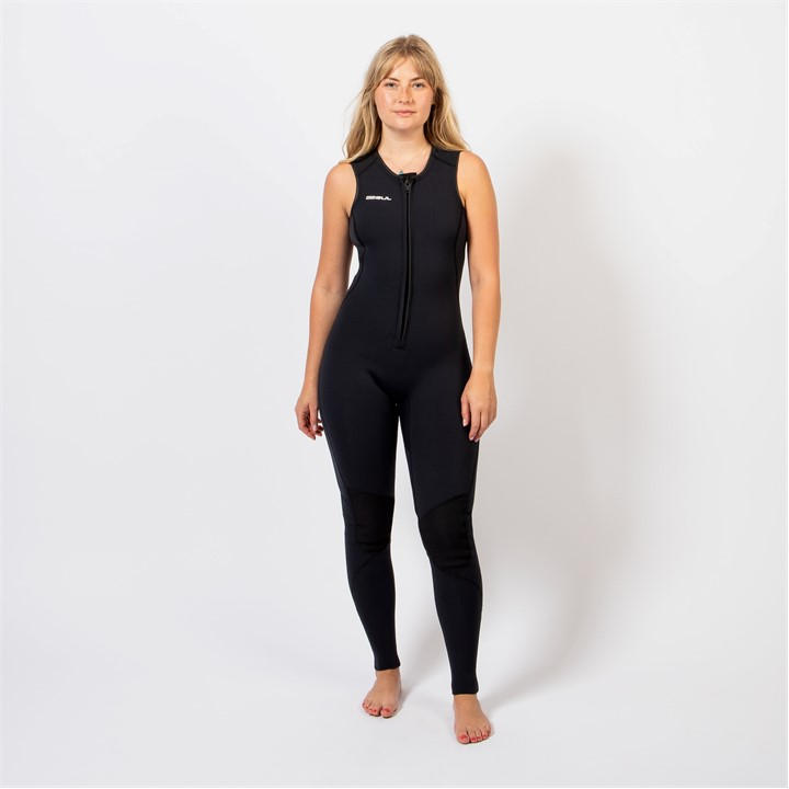 Gul  Black Response 3Mm Flatlock Natur Longjane Wetsuit in Size 10T, Sports Direct
