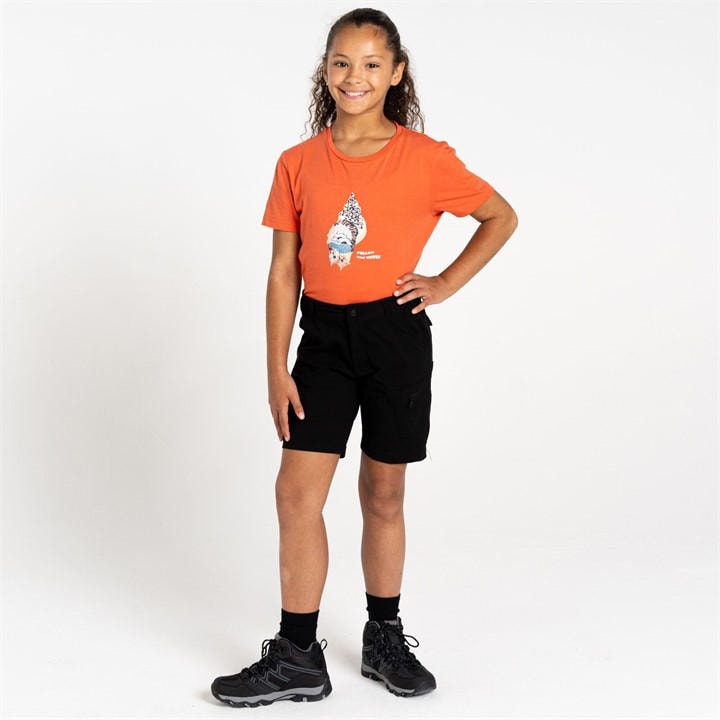 Regatta  Kids Black Reprise Walking Shorts in Size 9 - 10 Years, Sports Direct