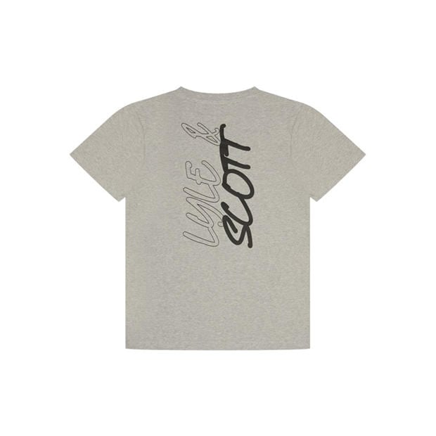 Grey/Black - Lyle and Scott - Kids' Pyjama Short-Sleeve Top