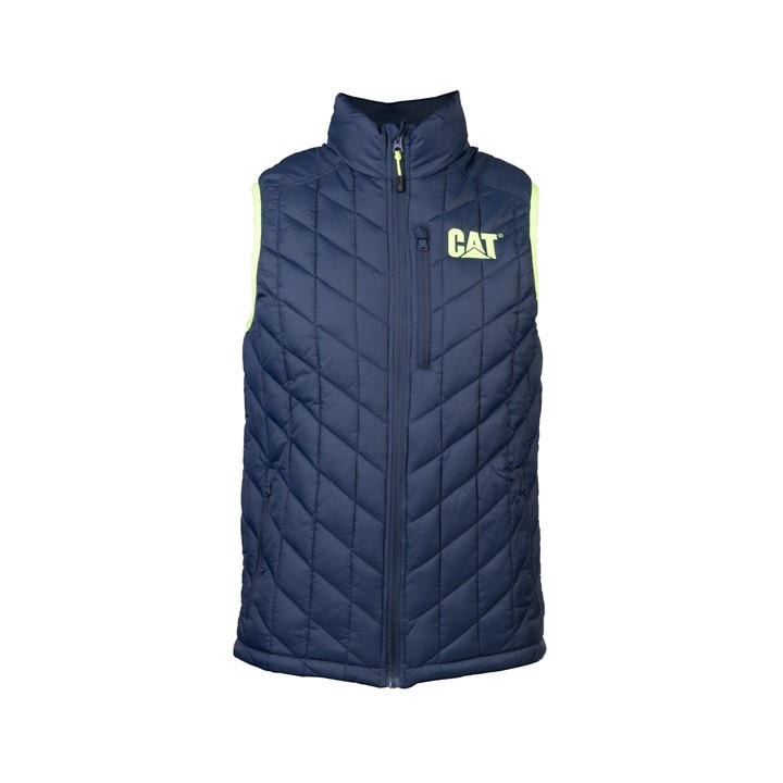 Caterpillar Men's Detroit Blue Insulated Vest in Size Sml, Sports Direct