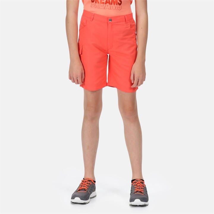 Regatta  Kids Orange Sorcer Shorts Ii in Size 7 - 8 Years, Sports Direct