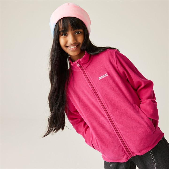 Regatta (3-4Y, Pink Potion) Kids Childrens King Ii Lightweight Outdoor Walking Hiking Fleece Jacket - Image 3