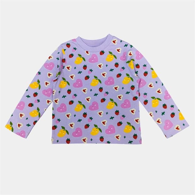 Плодове - Star - Kids'  3 Pack Cotton Long Sleeve Pyjama Set