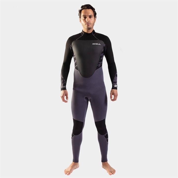 Gul  Grey Response 5/3Mm Blindstitched Mens Full Wetsuit in Size M - L, Sports Direct