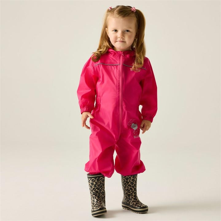 Regatta  Kids Pink Kids Puddle Iv Water Repellent All In 1 in Size 2 - 3 Years, Sports Direct