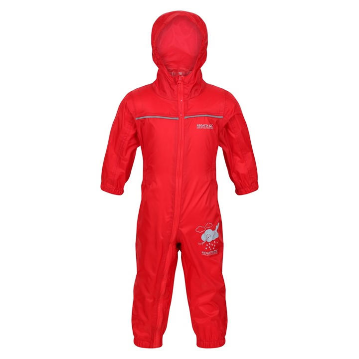 Regatta  Kids Red Kids Puddle Iv Water Repellent All In 1 in Size 3 - 4 Years, Sports Direct