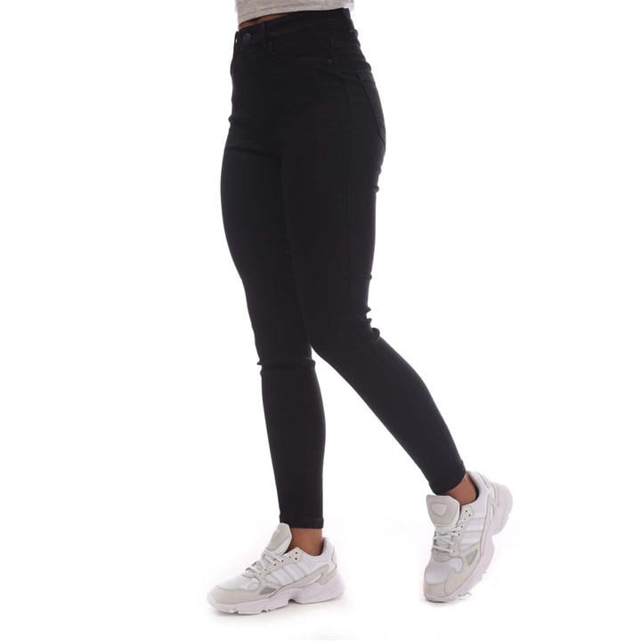 Vero Moda Women's Black Sophia High Waist Skinny Fit Jeans, Sports Direct