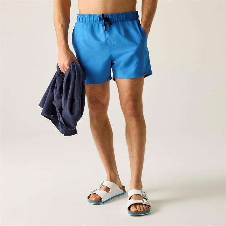 Regatta Men's Blue Mawson Iii Quick-Drying Swim Shorts in Size 2XL, Sports Direct