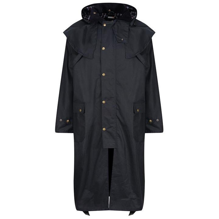 Regatta Men's Blue Cranbrook Wax Cotton Riding Quilted Jacket in Size M, Sports Direct