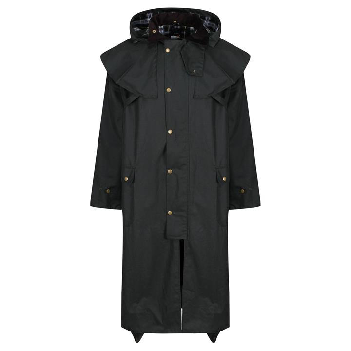 Regatta Mens Green Cranbook Wax Jacket - Large