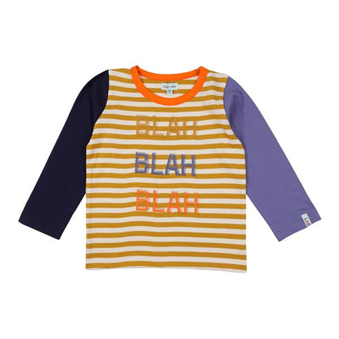 Lilly and Sid - Lilly & Sid Multicoloured Blah Blah Blah Slogan Print Top