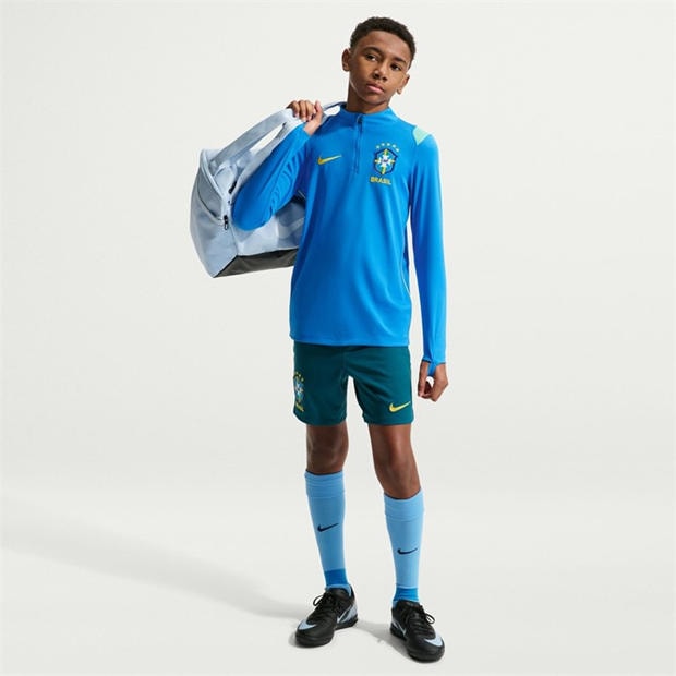 Blue/Gold - Nike - Kids' Brazil International Licensed Drill Top