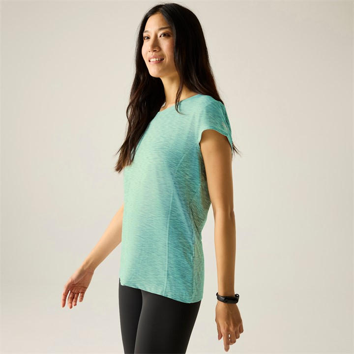 Regatta Women's Green Hyperdimension Ii T-Shirt in Size 14, Sports Direct