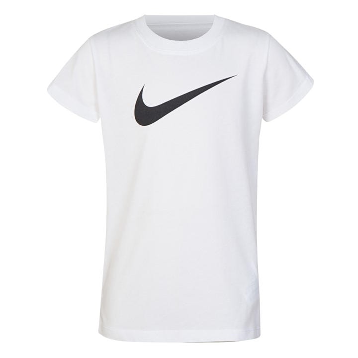 Nike Girls White Swoosh T Shirt Infant