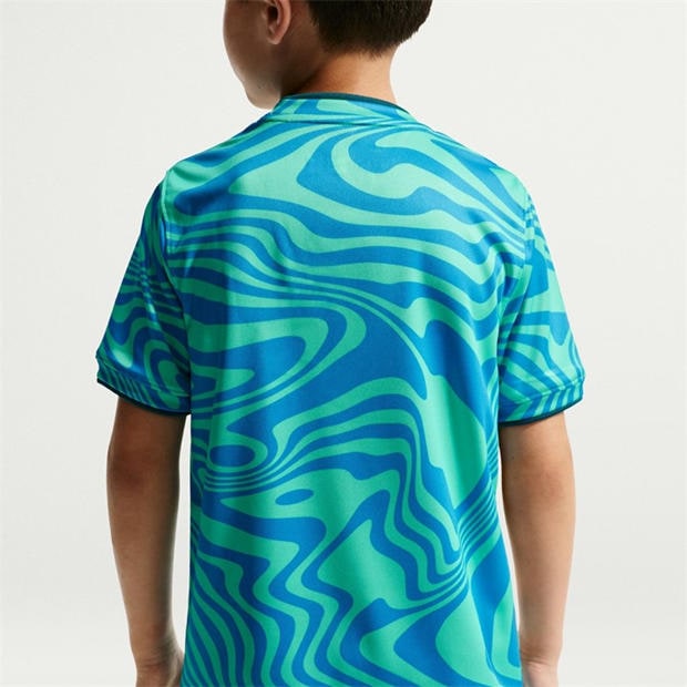 Yellow/Blue - Nike - Kids' Brazil Short Sleeve T-Shirt
