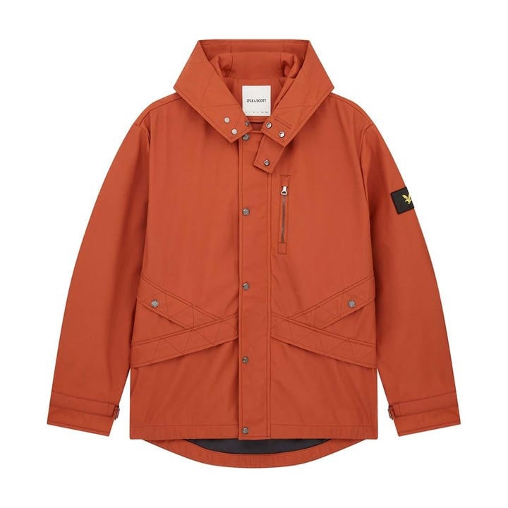 Lyle And Scott Men's Orange Hooded Jacket in Size M, Sports Direct