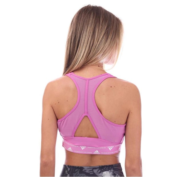 Lilac - adidas - Powerreact Medium Support Sports Bra