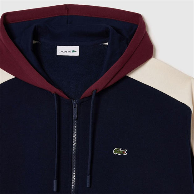 Navy - Lacoste - Full-Zip Hoodie