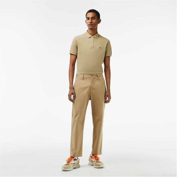 Brown - Lacoste - Skinny Fit Stretch Cotton Chinos