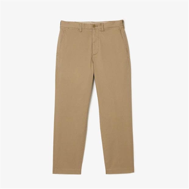 Brown - Lacoste - Skinny Fit Stretch Cotton Chinos