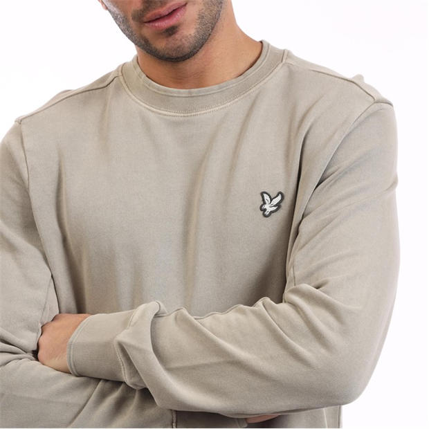 Beige - Lyle and Scott - Natural Dye Crewneck Sweatshirt