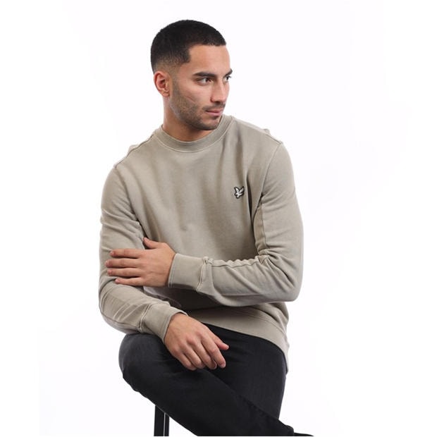 Beige - Lyle and Scott - Natural Dye Crewneck Sweatshirt