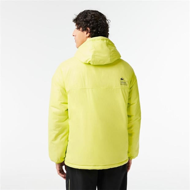 Yellow - Lacoste - Padded Popover Hooded Jacket