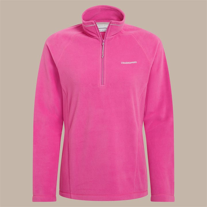 Craghoppers Women's Damask Rose Miska Vi Half Zip in Size 10, Sports Direct