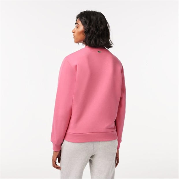 Pink - Lacoste - Loose Fit Organic Cotton Fleece Sweatshirt