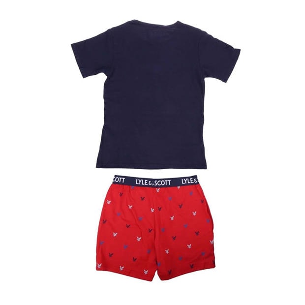 Blue - Lyle and Scott - Allover Print Loungwear Set