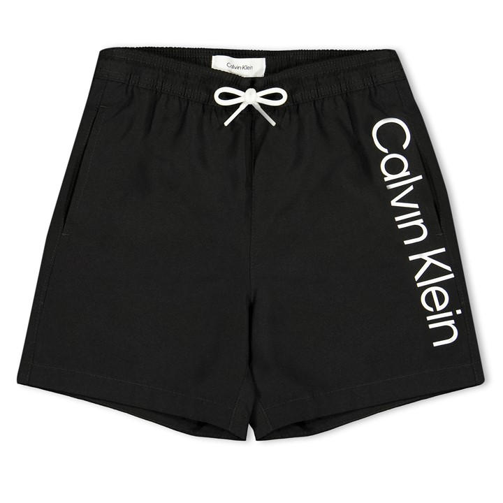 Calvin Klein Boys Black Kids' Swim Shorts in Size 13 - 14 Years, Sports Direct