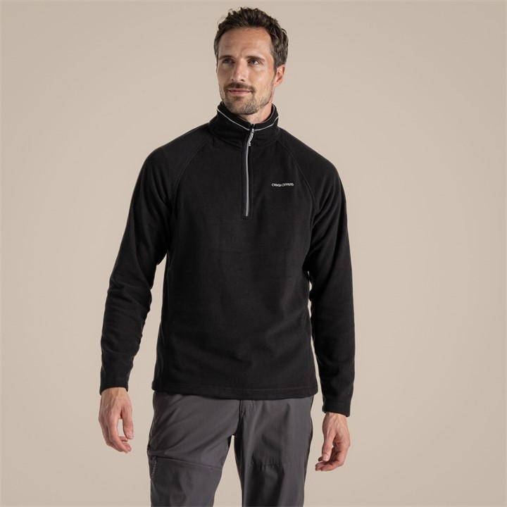 Craghoppers Men's Black Corey Vi Half Zip, Sports Direct