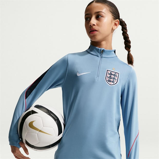 Blue/Navy - Nike - Kids' England International Licensed Drill Top