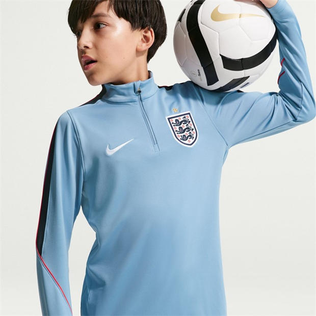 Blue/Navy - Nike - Kids' England International Licensed Drill Top