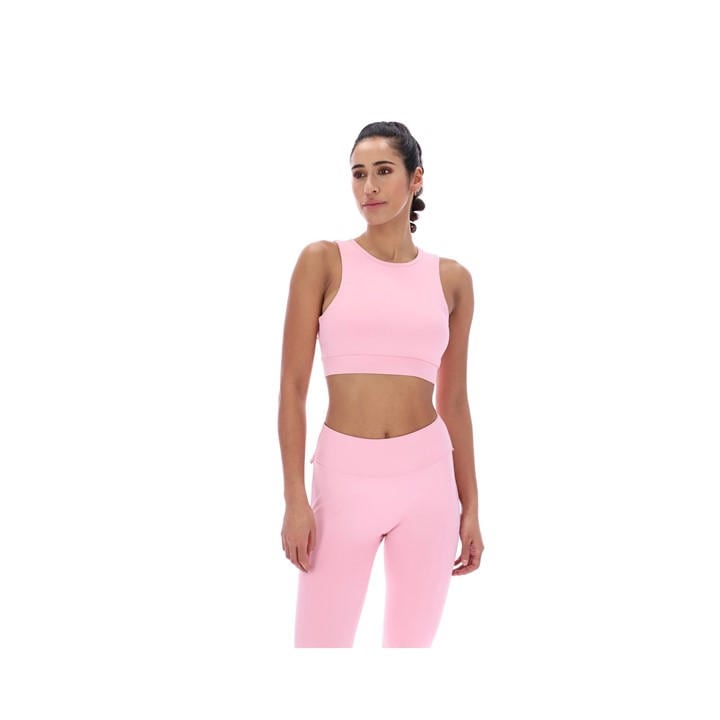 Ted Baker Women's Pink Aria Ruffle Yoga Bra in Size XL, Sports Direct