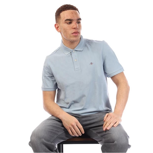 Blue - Gant - Shield Logo Polo Shirt
