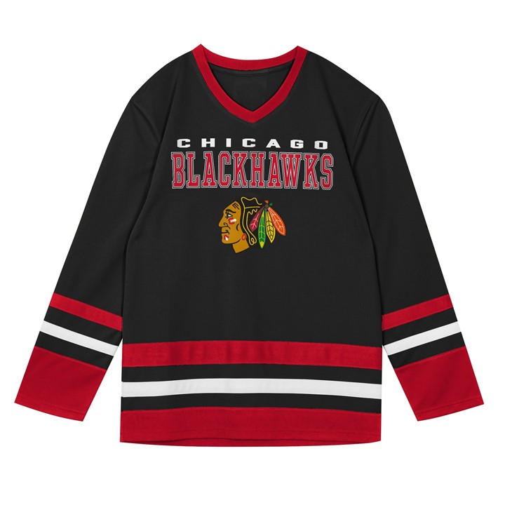 Nhl Boys Black Kids Replica Ice Hockey Shirt in Size 13 - 14 Years, Sports Direct