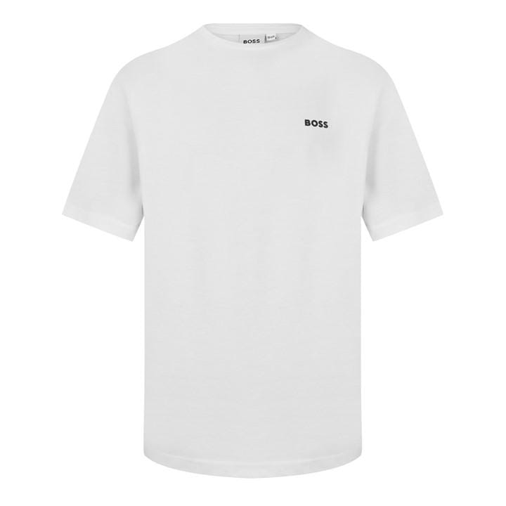 Boss Boys White Kids Small Logo T-Shirt, Subtle Logo in Size 13 - 14 Years, Sports Direct