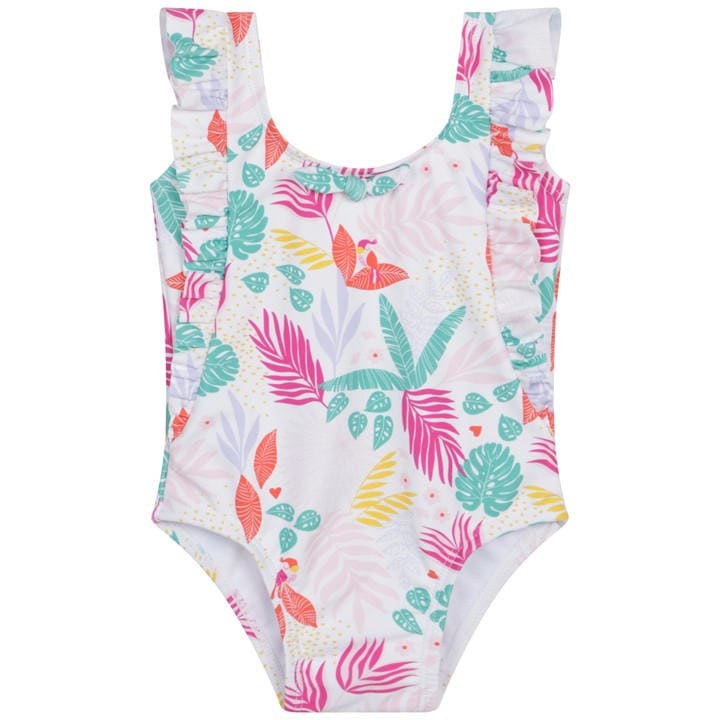 Carrement Beau Girls White Kids' One Piece Swimsuit in Size 6 - 9 Months, Sports Direct