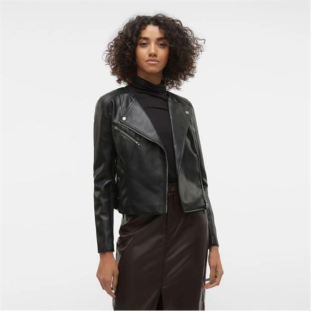 Black - Vero Moda - Riley Faux Leather Jacket