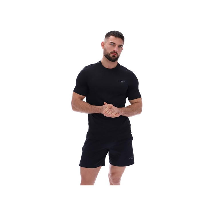 Ted Baker Men's Black Sam Aeroflow Running T-Shirt in Size Sml, Sports Direct