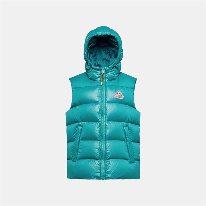 Pyrenex  Kids Blue ' Hooded Padded Sleeveless Gilet in Size 14 - 16 Years, Sports Direct